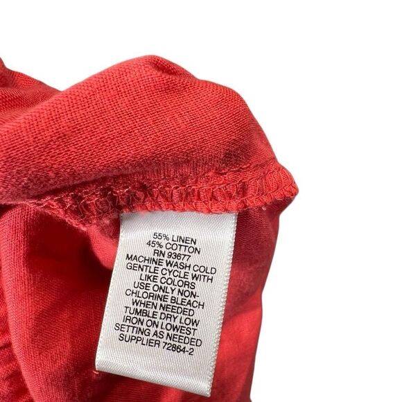 Liz Claiborne linen blend coral pants L - Picture 12 of 16